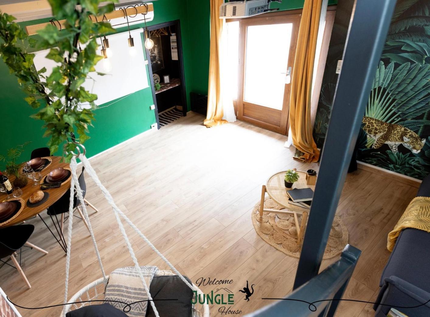Maison "Jungle House" 90 M2 Billard, Retroprojecteur, Bar A Jeux , Vinyle, Wifi Fibre, Ideal Pro & Famille A Montbrison Esterno foto