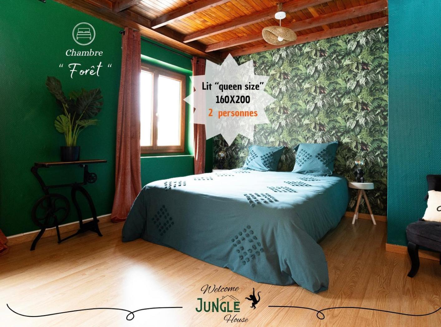 Maison "Jungle House" 90 M2 Billard, Retroprojecteur, Bar A Jeux , Vinyle, Wifi Fibre, Ideal Pro & Famille A Montbrison Esterno foto